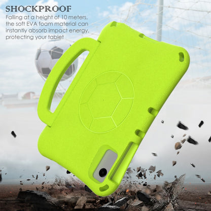 For Samsung Galaxy Tab A11+ / A9+ Handle Football Shaped EVA Shockproof Tablet Case(Grass Green) by bashfashion