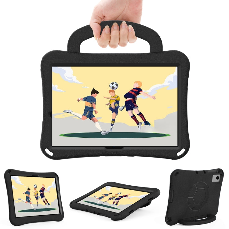 For Samsung Galaxy Tab A11+ / A9+ Handle Football Shaped EVA Shockproof Tablet Case(Black) by bashfashion