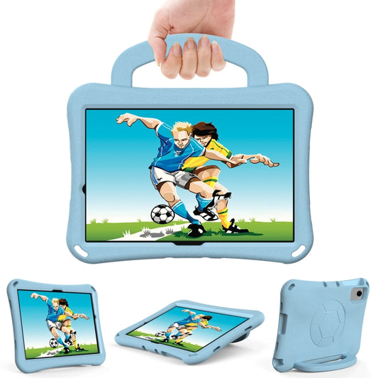 For Samsung Galaxy Tab A11+ / A9+ Handle Football Shaped EVA Shockproof Tablet Case(Light Blue) by bashfashion