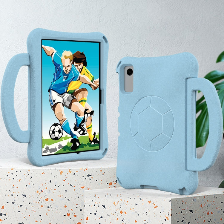 For Samsung Galaxy Tab A11+ / A9+ Handle Football Shaped EVA Shockproof Tablet Case(Light Blue) by bashfashion