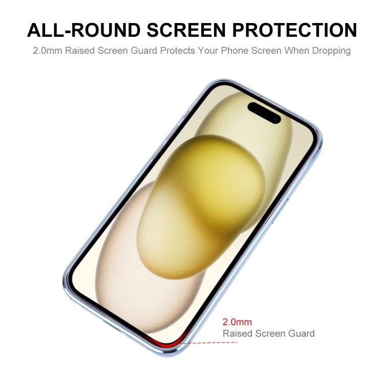 For iPhone 15 Plus ENKAY Hat-Prince Magnetic Glitter Plated Shockproof Phone Case with Lens Film(Silver) by ENKAY