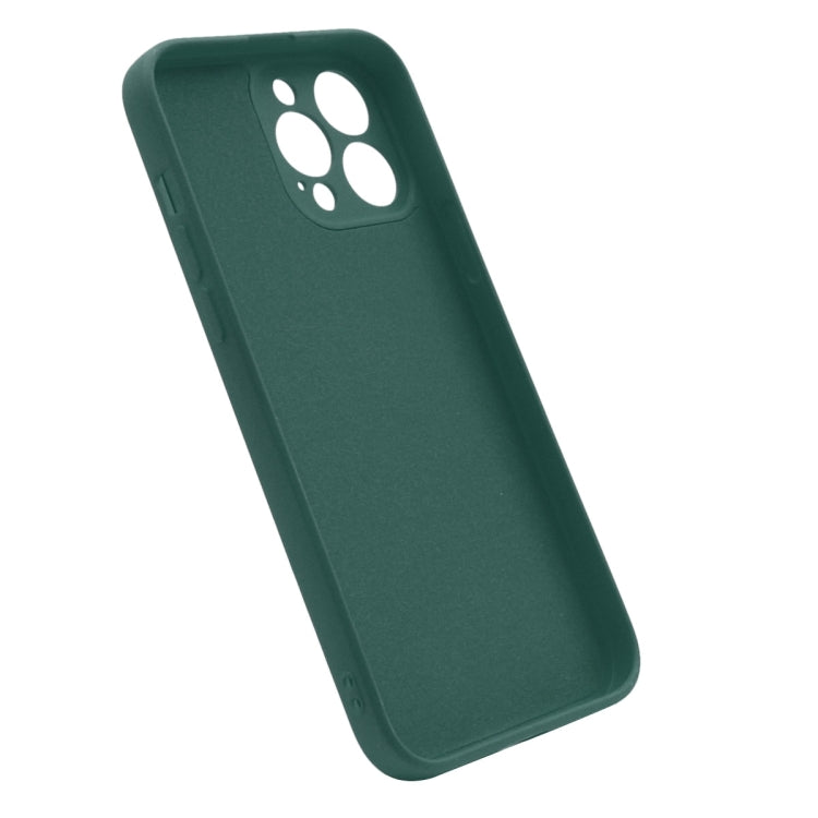 For iPhone 15 ENKAY Liquid Silicone Soft Shockproof Phone Case(Dark Green) by ENKAY