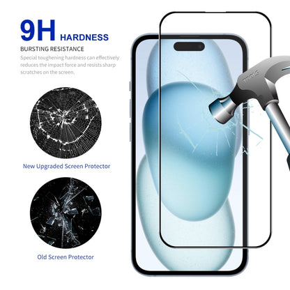 For iPhone 15 ENKAY Easy Install High Alumina Silicon Full Glass Film by ENKAY