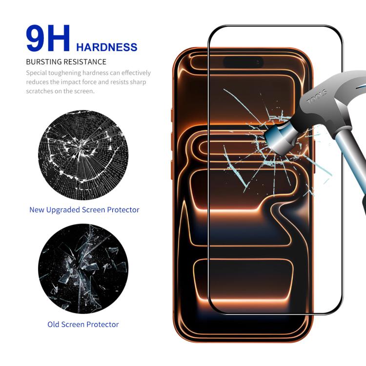 For iPhone 17 Pro ENKAY Easy Install High Alumina Silicon Full Glass Film by ENKAY