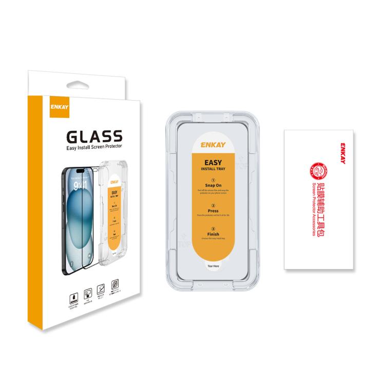 For iPhone 17 ENKAY Easy Install High Alumina Silicon Full Glass Film by ENKAY
