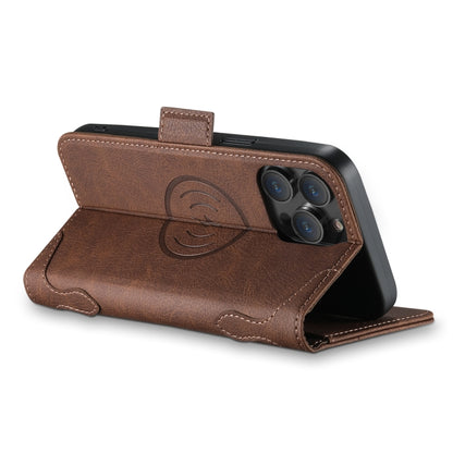 For iPhone 14 Plus SUTENI J07 Multifunctional Horizontal Flip Magsafe Leather Phone Case(Brown) by Suteni