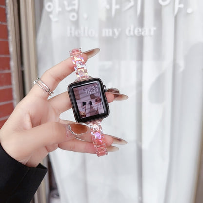 For Apple Watch Ultra 49mm Laser PC Colorful 12mm Slim Watch Band(Pink) by bashfashion