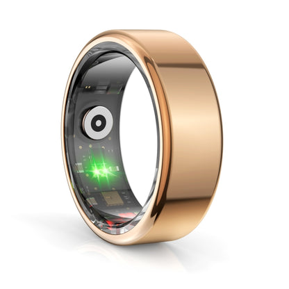 R02 SIZE 11 Smart Ring, Support Heart Rate / Blood Oxygen / Sleep Monitoring / Multiple Sports Modes(Rose Gold) by bashfashion