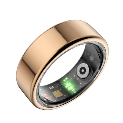 R02 SIZE 11 Smart Ring, Support Heart Rate / Blood Oxygen / Sleep Monitoring / Multiple Sports Modes(Rose Gold) by bashfashion