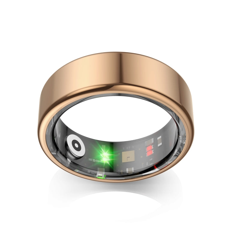 R02 SIZE 11 Smart Ring, Support Heart Rate / Blood Oxygen / Sleep Monitoring / Multiple Sports Modes(Rose Gold) by bashfashion