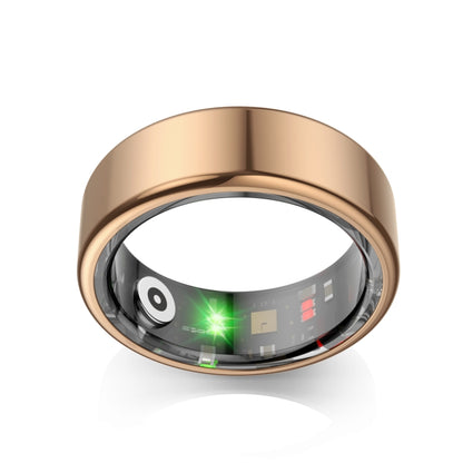 R02 SIZE 11 Smart Ring, Support Heart Rate / Blood Oxygen / Sleep Monitoring / Multiple Sports Modes(Rose Gold) by bashfashion