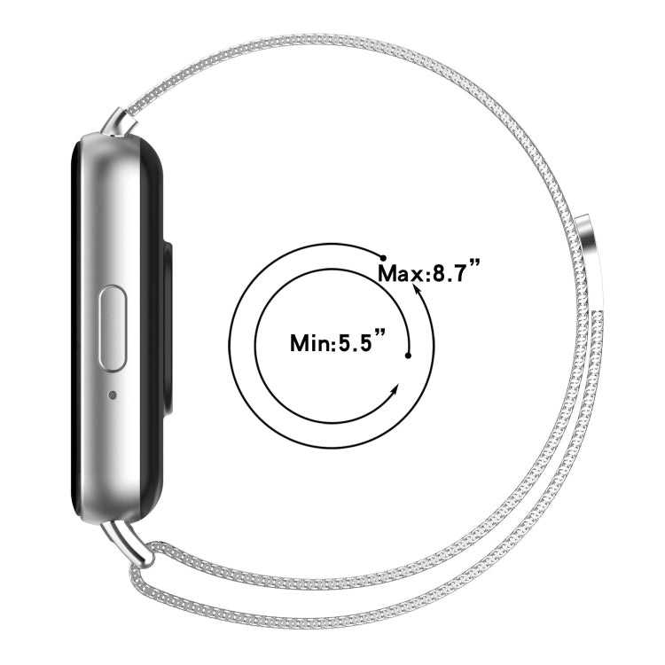 For Samsung Galaxy Fit 3 Milanese Metal Steel Mesh Watch Band(Silver) by bashfashion