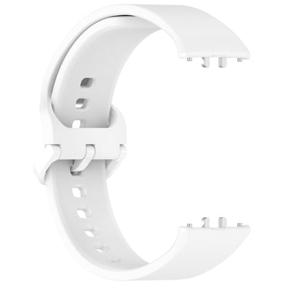 For Samsung Galaxy Fit 3 SM-R390 Solid Color Buckle Silicone Watch Band(White) by bashfashion