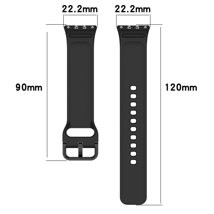 For Samsung Galaxy Fit 3 SM-R390 Solid Color Buckle Silicone Watch Band(White) by bashfashion