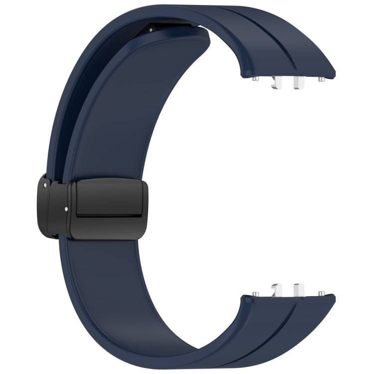 For Samsung Galaxy Fit 3 SM-R390 Magnetic Folding Buckle Silicone Watch Band(Midnight Blue) by bashfashion