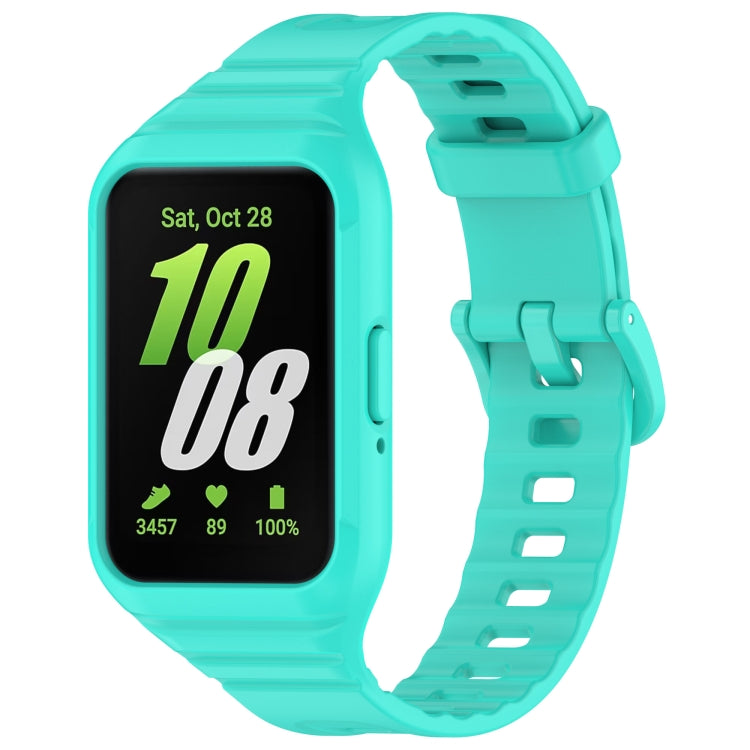 For Samsung Galaxy Fit 3 Integrated TPU Watch Band(Cyan) by bashfashion