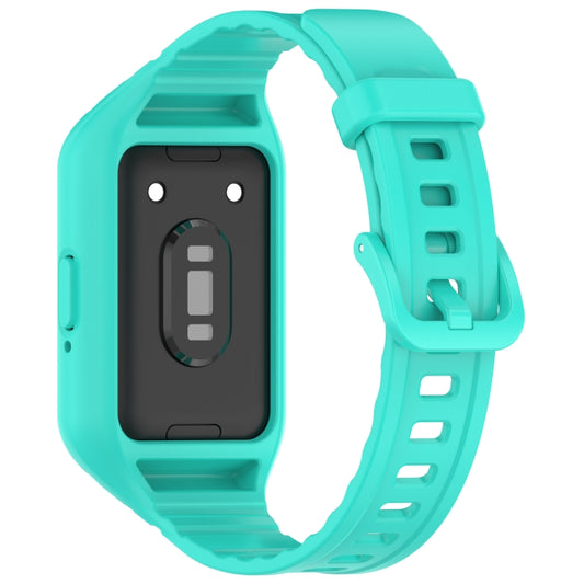 For Samsung Galaxy Fit 3 Integrated TPU Watch Band(Cyan) by bashfashion