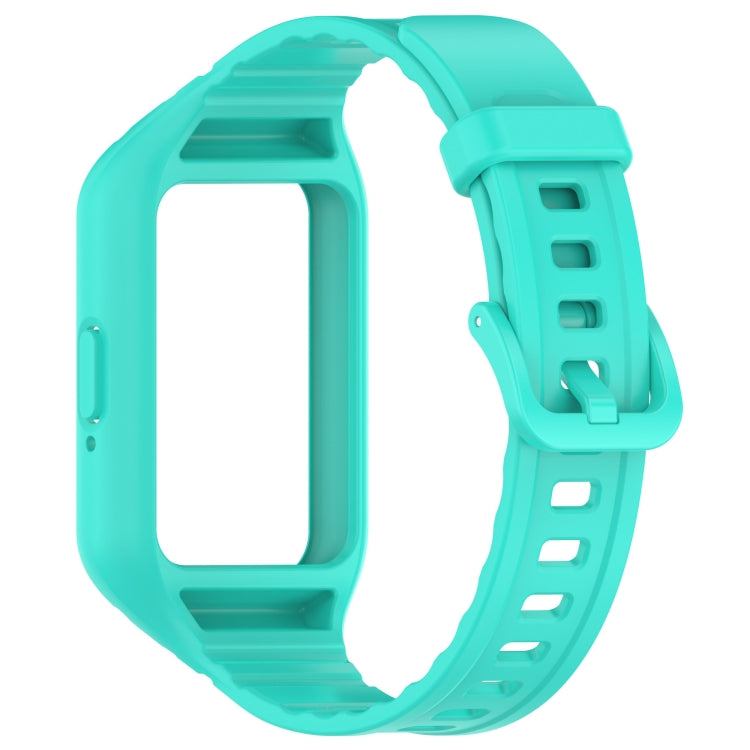 For Samsung Galaxy Fit 3 Integrated TPU Watch Band(Cyan) by bashfashion