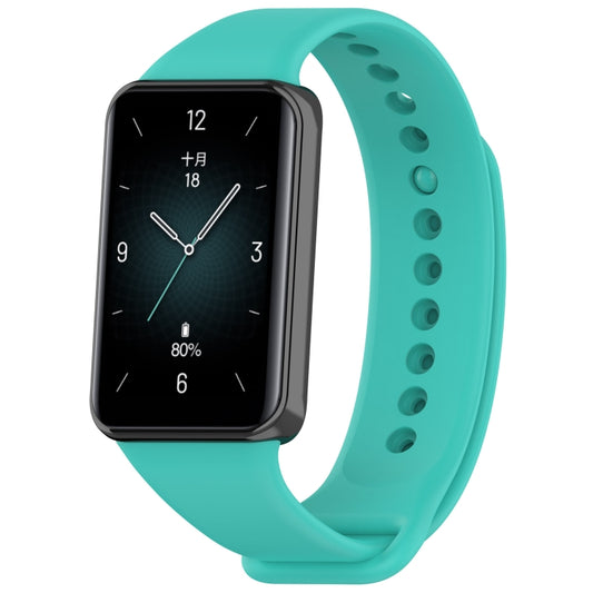 For Honor Band 9 Solid Color TPU Watch Band(Teal) by bashfashion