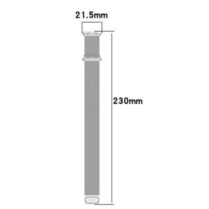 For Honor Band 9 Milan Magnetic Steel Mesh Watch Band(Rose Gold) by bashfashion