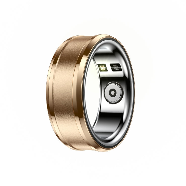 R3 SIZE 23 Smart Ring, Support Heart Rate / Blood Oxygen / Sleep Monitoring(Gold) by bashfashion