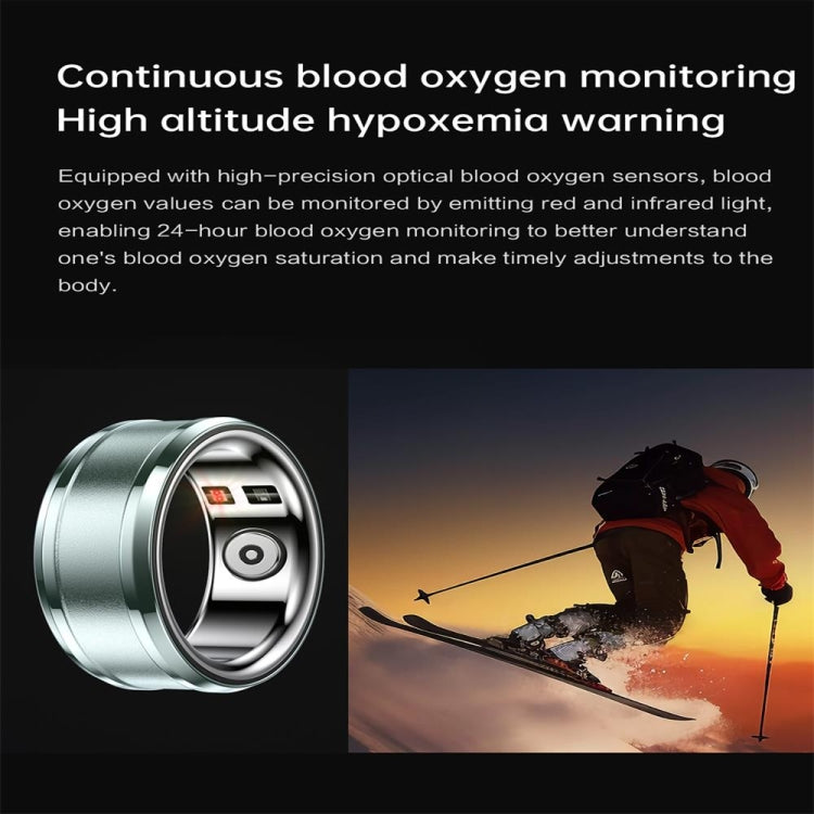 R3 SIZE 23 Smart Ring, Support Heart Rate / Blood Oxygen / Sleep Monitoring(Gold) by bashfashion