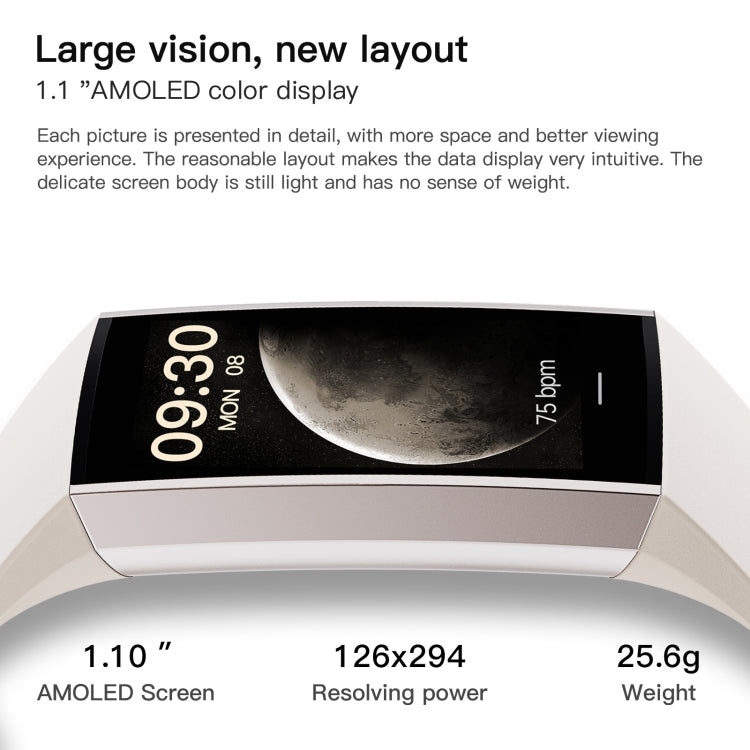 C80 IP67 Waterproof Smart Bracelet Sport Fitness Tracker(White) by bashfashion