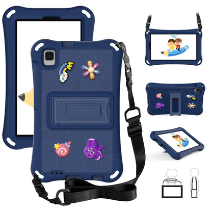 For Samsung Galaxy Tab A7 Lite 8.7 T220 Hi Baby EVA Full Body Tablet Case with Strap(Navy Blue) by bashfashion