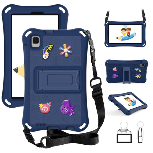 For Samsung Galaxy Tab A7 Lite 8.7 T220 Hi Baby EVA Full Body Tablet Case with Strap(Navy Blue) by bashfashion