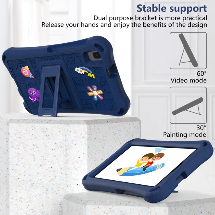 For Samsung Galaxy Tab A7 Lite 8.7 T220 Hi Baby EVA Full Body Tablet Case with Strap(Navy Blue) by bashfashion