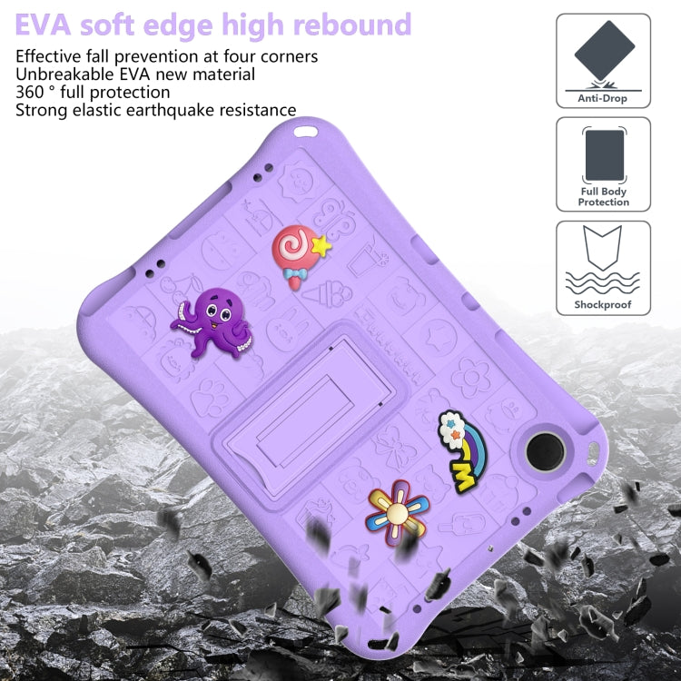For Samsung Galaxy Tab A9+ 11.0 X210 Hi Baby EVA Full Body Tablet Case with Strap(Light Purple) by bashfashion