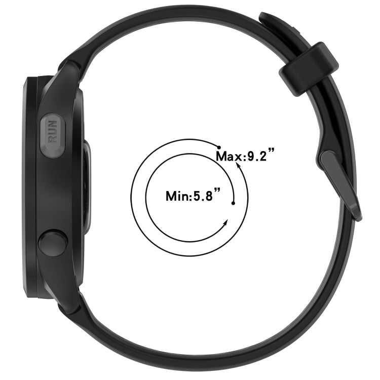 For Huawei Watch GT3 46mm 22mm Two Color Textured Silicone Watch Band(Starlight + Black) by bashfashion