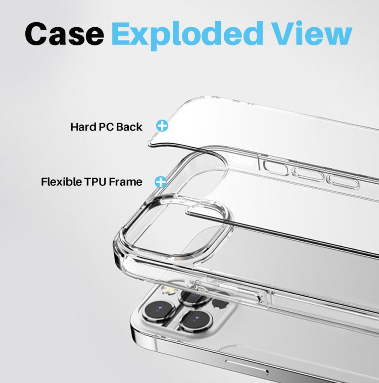 For iPhone 13 Pro Max NORTHJO 5 in 1 Clear Phone Case with 2pcs Screen Film + 2pcs Rear Lens Film by NORTHJO