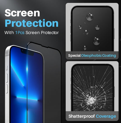 For iPhone 13 Pro NORTHJO 3 in 1 Magsafe Clear Phone Case with Screen Film + Rear Lens Film by NORTHJO