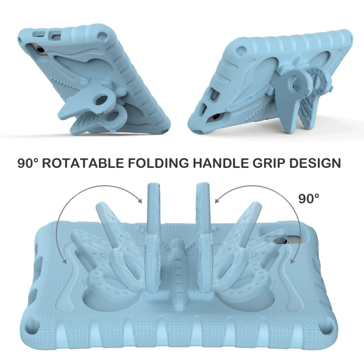 For Samsung Galaxy Tab A 8.0 T290 2019 Butterfly Bracket EVA Shockproof Tablet Case(Light Blue) by bashfashion