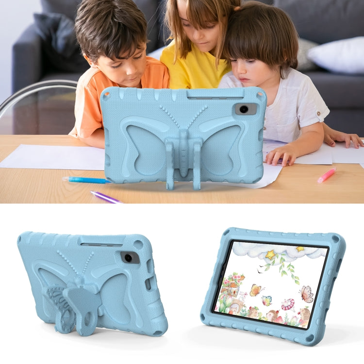 For Samsung Galaxy Tab A 8.0 T290 2019 Butterfly Bracket EVA Shockproof Tablet Case(Light Blue) by bashfashion