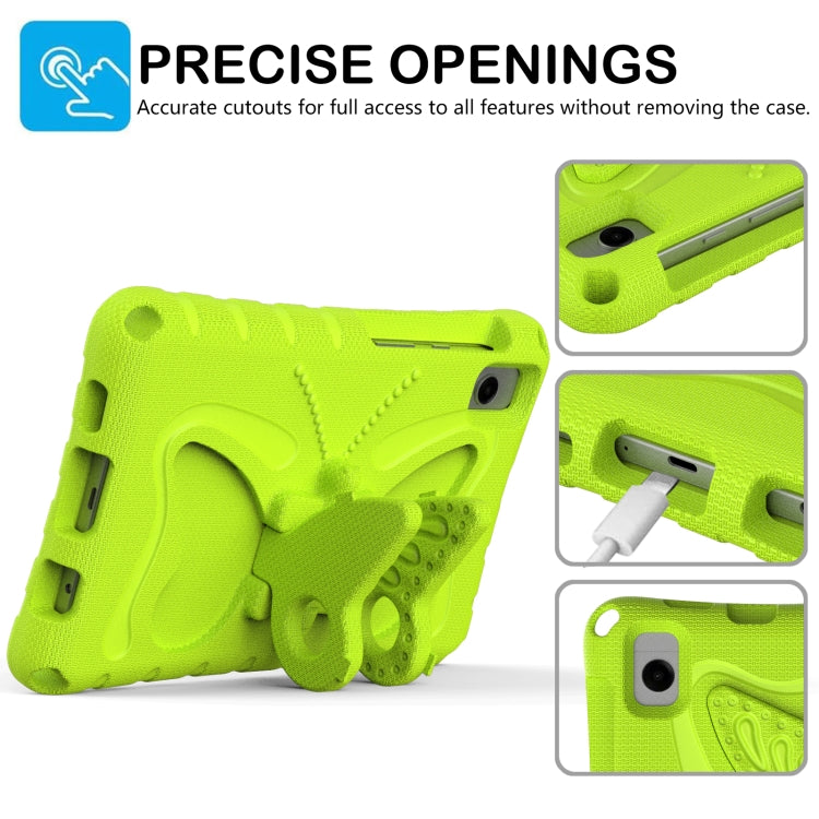 For Samsung Galaxy Tab A 8.0 T290 2019 Butterfly Bracket EVA Shockproof Tablet Case(Grass Green) by bashfashion