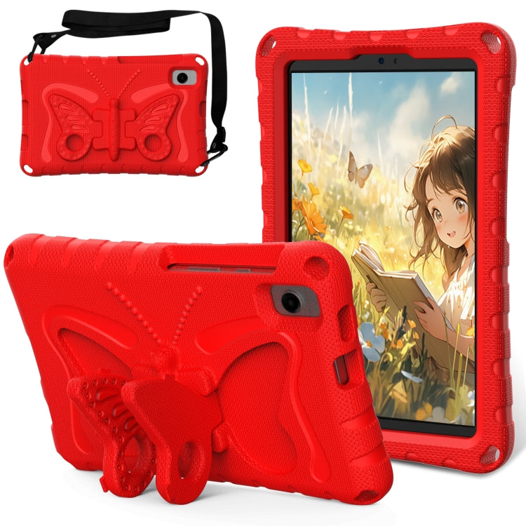 For Samsung Galaxy Tab A 8.0 T290 2019 Butterfly Bracket EVA Shockproof Tablet Case(Red) by bashfashion
