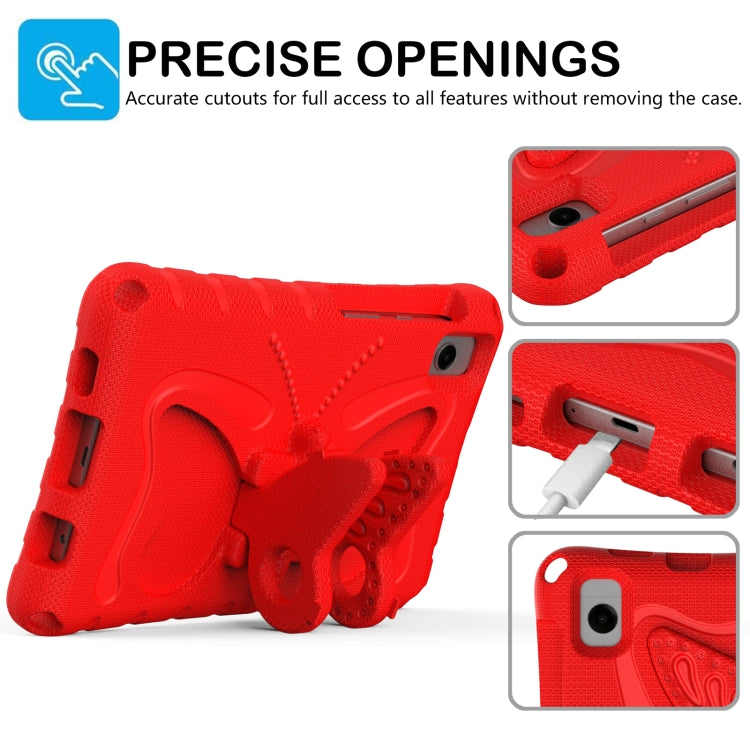 For Samsung Galaxy Tab A 8.0 T290 2019 Butterfly Bracket EVA Shockproof Tablet Case(Red) by bashfashion