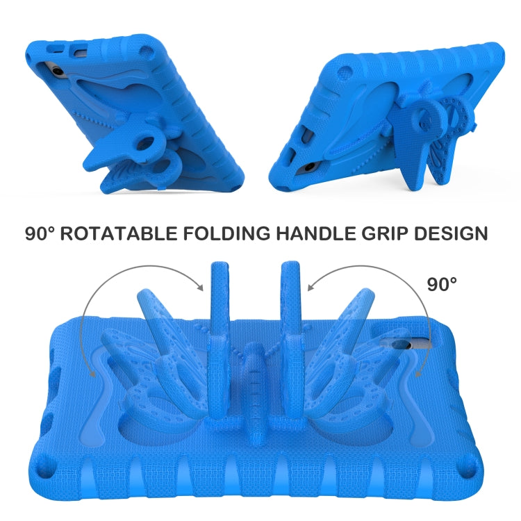 For Samsung Galaxy Tab A 8.0 T290 2019 Butterfly Bracket EVA Shockproof Tablet Case(Blue) by bashfashion