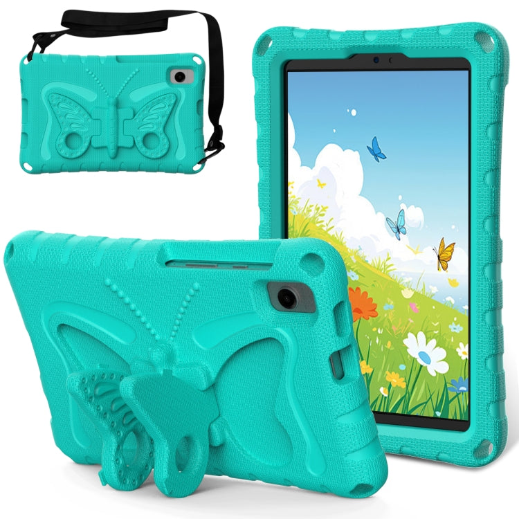 For Samsung Galaxy Tab A 8.0 T290 2019 Butterfly Bracket EVA Shockproof Tablet Case(Mint Green) by bashfashion