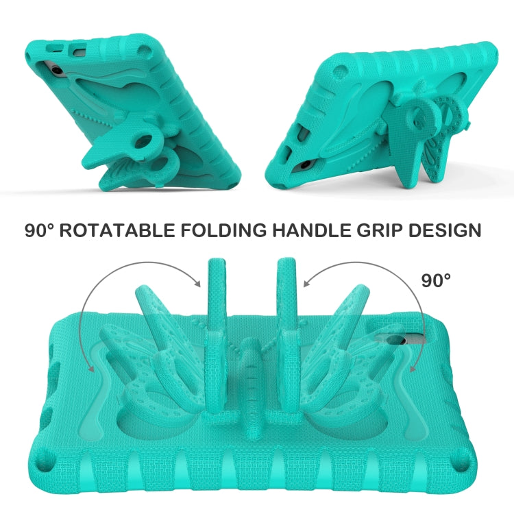 For Samsung Galaxy Tab A 8.0 T290 2019 Butterfly Bracket EVA Shockproof Tablet Case(Mint Green) by bashfashion