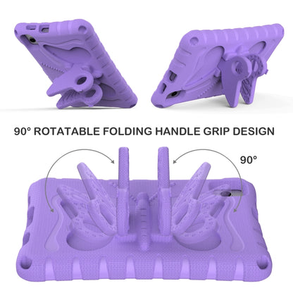 For Samsung Galaxy Tab A7 Lite T220 Butterfly Bracket EVA Shockproof Tablet Case(Light Purple) by bashfashion