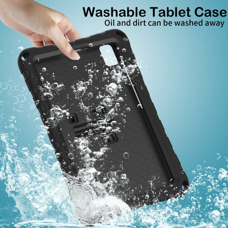 For Samsung Galaxy Tab A7 Lite T220 Butterfly Bracket EVA Shockproof Tablet Case(Black) by bashfashion