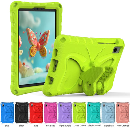 For Samsung Galaxy Tab A7 Lite T220 Butterfly Bracket EVA Shockproof Tablet Case(Grass Green) by bashfashion