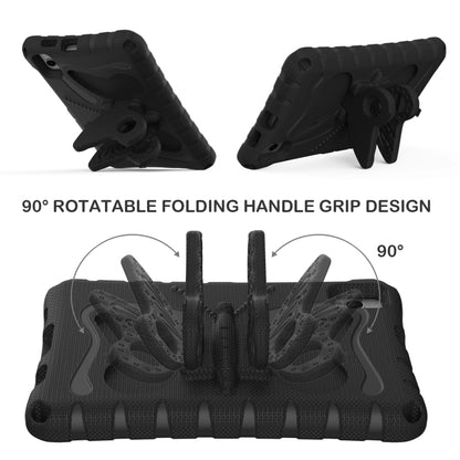 For Samsung Galaxy Tab A11 / A9 Butterfly Bracket EVA Shockproof Tablet Case(Black) by bashfashion