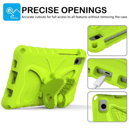 For Samsung Galaxy Tab A11 / A9 Butterfly Bracket EVA Shockproof Tablet Case(Grass Green) by bashfashion