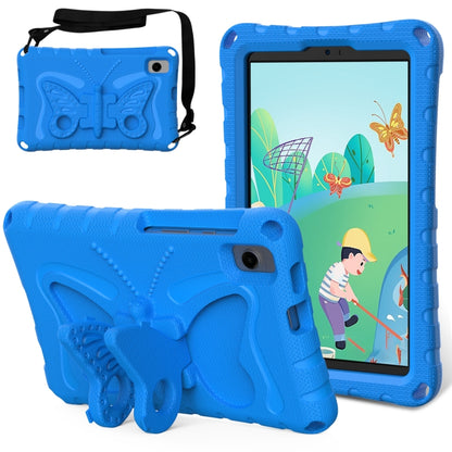 For Samsung Galaxy Tab A11 / A9 Butterfly Bracket EVA Shockproof Tablet Case(Blue) by bashfashion