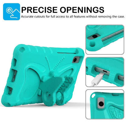 For Samsung Galaxy Tab A11 / A9 Butterfly Bracket EVA Shockproof Tablet Case(Mint Green) by bashfashion