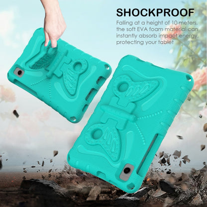 For Samsung Galaxy Tab A11 / A9 Butterfly Bracket EVA Shockproof Tablet Case(Mint Green) by bashfashion